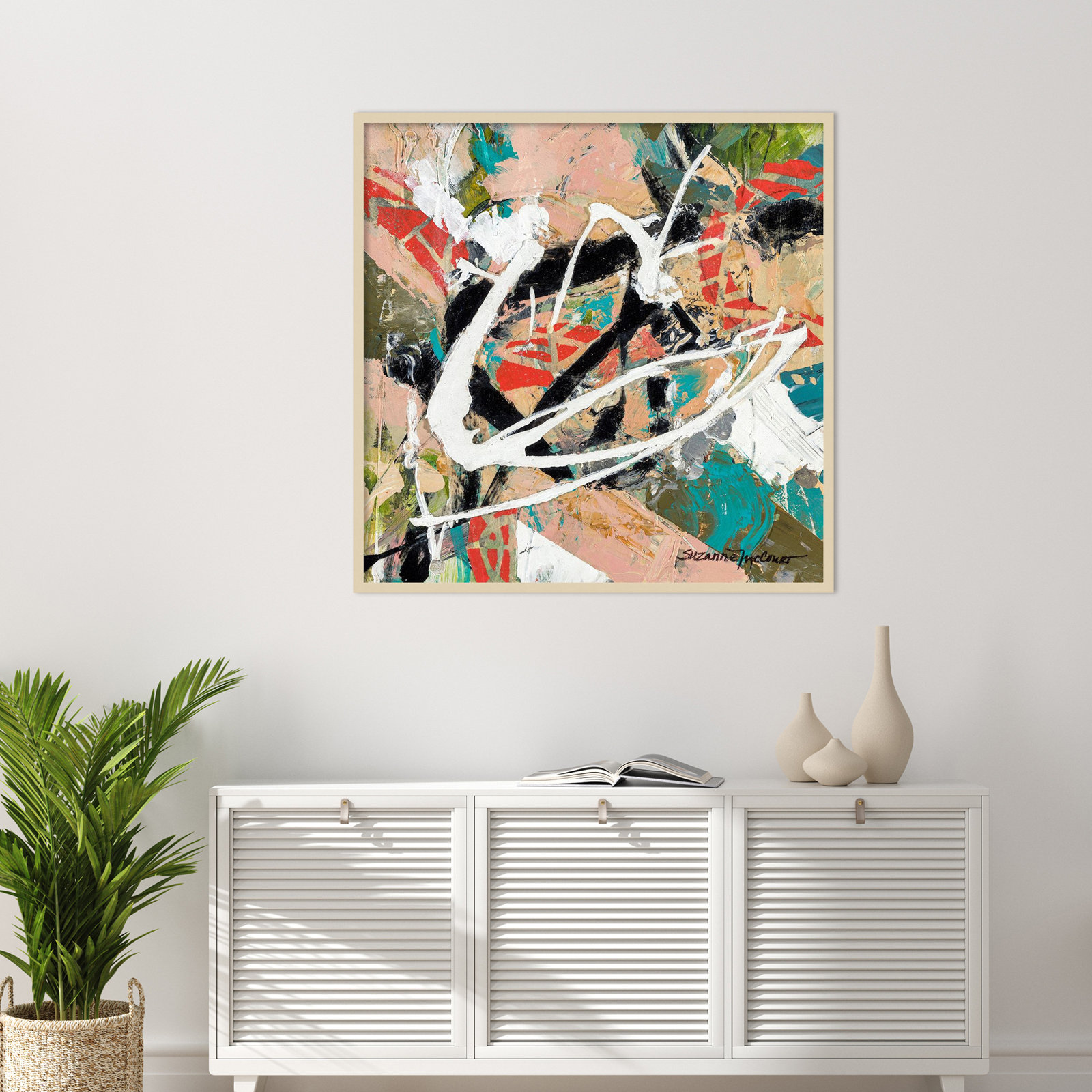 Sutter "Stacked" Print by Suzanne McCourt, 41" H x 41" W, Brown