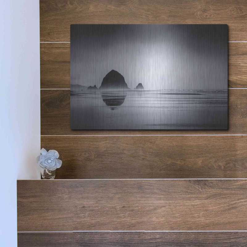 «Fog surround Haystack Rock» par Don Schwartz, H 12 po x l 16 po
