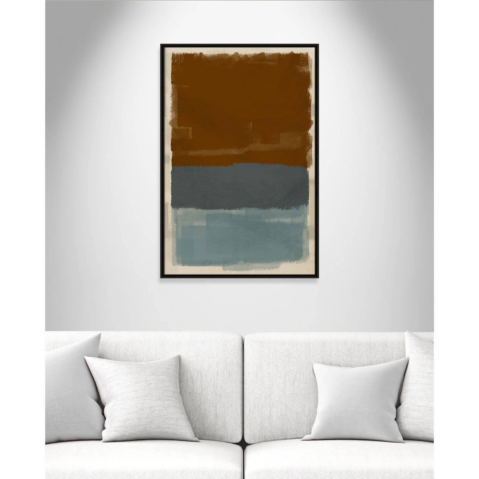 Turbulent Honesty Print by Marcus Prime, 25.5'' W x 37.5'' H, Espresso Floater