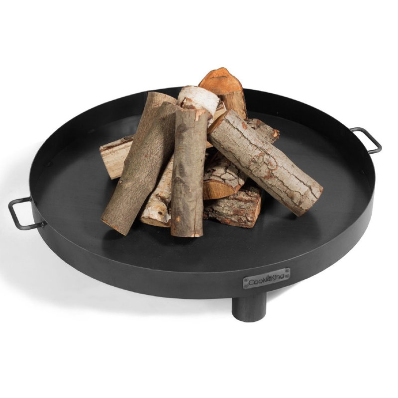 Steel Wood Burning Smokeless Fire Pit, 20" H x 70" W x 70" D