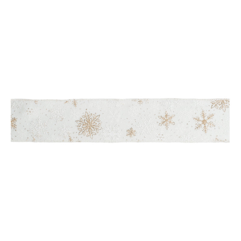 Ruban câblé flocon de neige 2,5 po x 10 verges