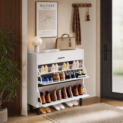 12 Pair Shoe Storage Cabinet