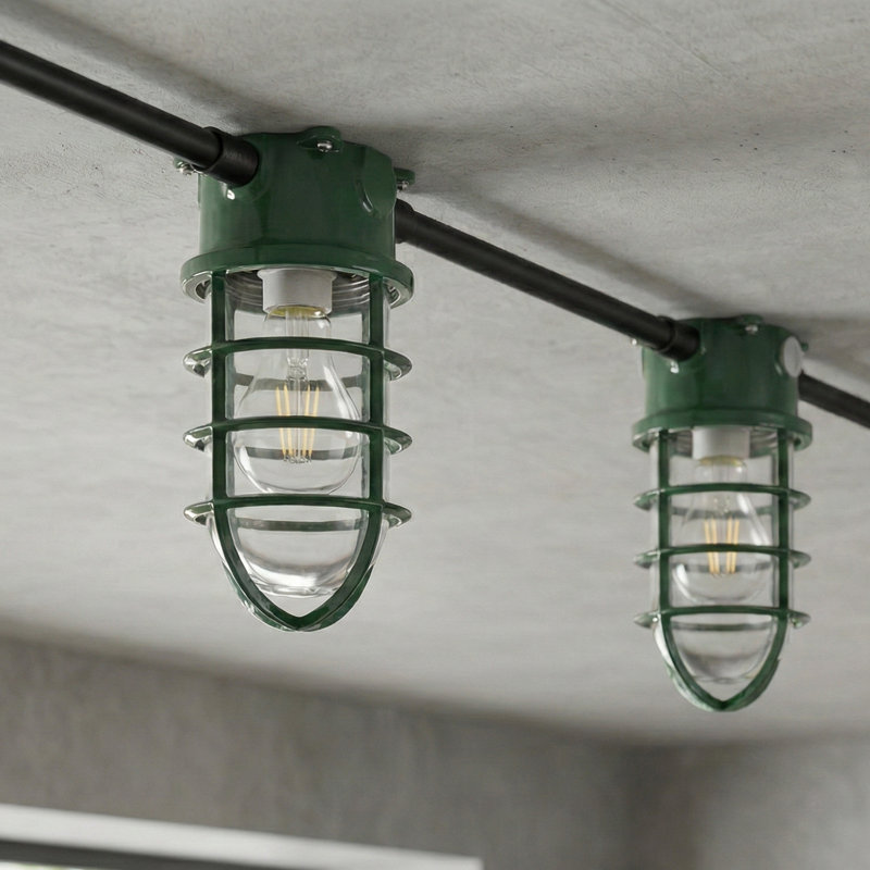 Flush Mount, Green