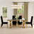 5 Piece Luxury And Stylish Dining Table Set With 4 Leather Dining Chairs-919748621-919748664-919748658