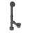 14" 17 Gauge Brass Tip-Toe Bathtub Leg Drain Assembly with 2-Hole Overflow - Fully Finished-37404823