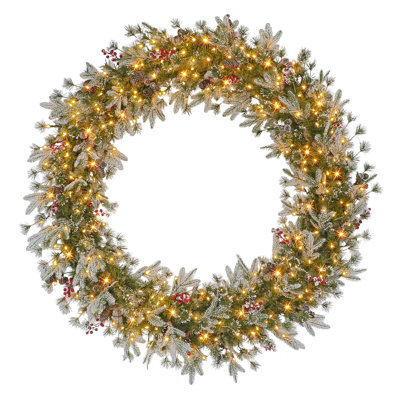 Faux Lighted Pine 60'' Wreath