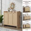 Armoire de rangement pour chaussures Chada 30 paires avec 3 portes et tablettes réglables Chada-110438747