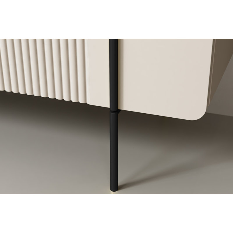 Overkamp 150cm Sideboard, Cashmere/Crema bianca/Black