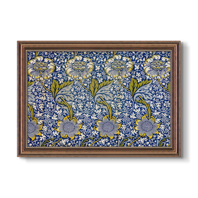 Kennet - Indigo / Gold, 1883 - William Morris - Toile sur mesure encadrée