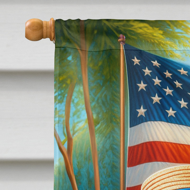 Drapeau «All American House», Carlin bleu / rayures rouges