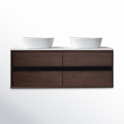 Sintra 55" Eucalyptus Double Bathroom Vanity