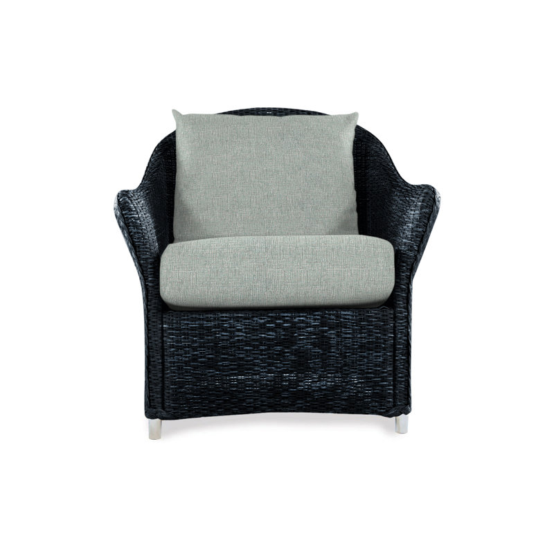 Weekend Retreat Outdoor Lounge Chair, Demo Oatmeal, Ebony