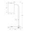 Lampe de table - H 18 po, port USB inclus, métal gris, abat-jour gris