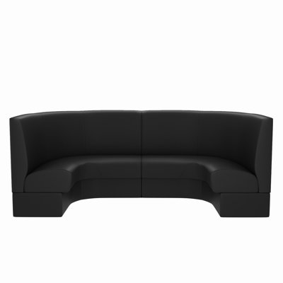 1/2 Circle U-Booth, Private Corner Booth (Pack of Two 1/4 Circle Booths)