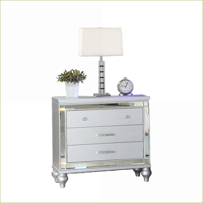 Table de chevet 3 tiroirs Sterling