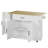 47.2" W Rolling Kitchen Island With Drawer And Cabinets, Kitchen Cart With Drop Leaf, Lockable Wheels And Towel Rack, Island For Kitchen, Dining Room-123031948