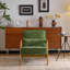 Mid Century Solid Wood Accent Chair Chenille Armchair-134099086