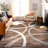 Devonshire Abstract Brown/Gray/Cream Area Rug-1008637994