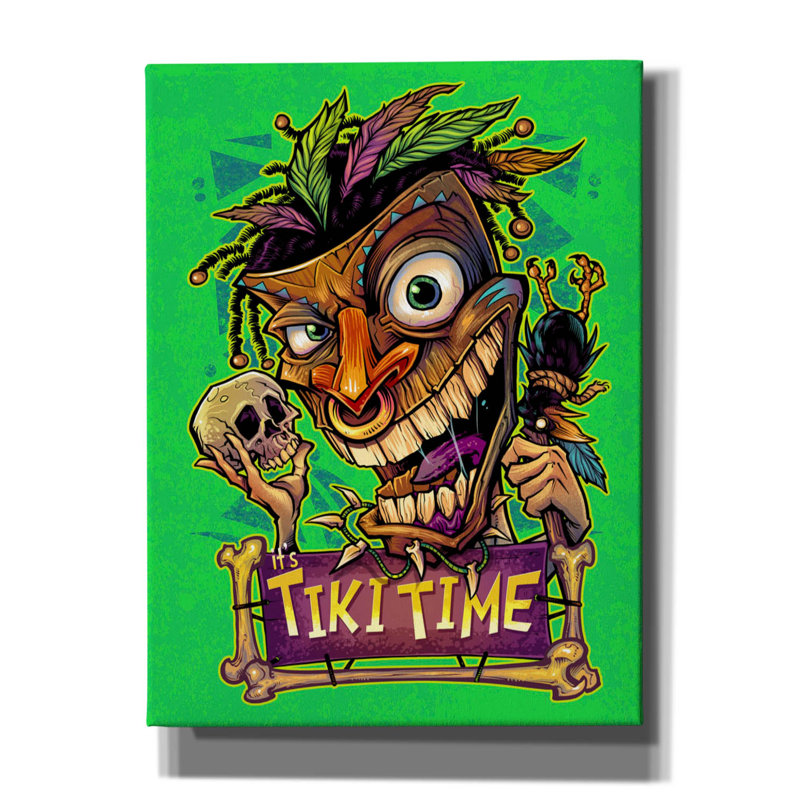 Wasco Epic Graffiti «It's Tiki Time», H 16 po x l 12 po x P 0,75 po