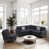 Dark Gray Linen Blend