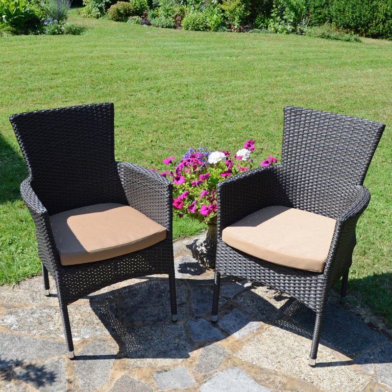 Avignon Resin Weave Garden Chairs, Brown
