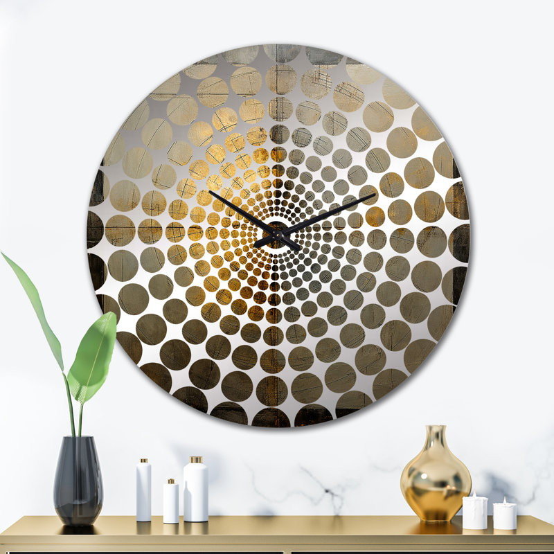 Winifrede - Horloge murale peinture abstraite, Grand
