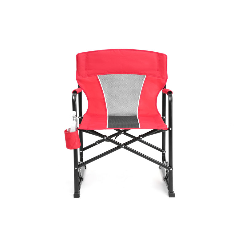 Red Outdoor Rocking Seat - Easy To Fold, Comfortable For Adventures Portable Camping Red, With Stable Legs And, Red