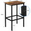 Tabouret de comptoir Eva-Maria avec structure en métal (ensemble de 2)