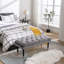 Repose-pieds capitonné en velours-805044302