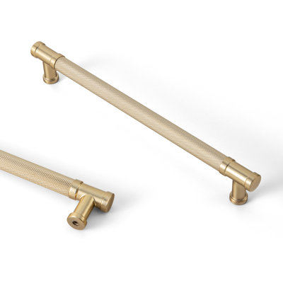 7.56'' Hole Pitch Retro Knurled Non-Slip Handle Multipack-Champagne Bronze