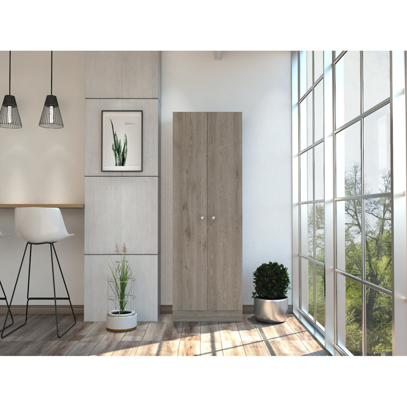 Armoire de rangement élégante, double porte, Noir