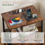  Commode pour chambre à coucher, table de chevet 4 tiroirs avec station de charge, DEL et tablette ouverte, imprimé grain de bois-1532685283-1532685287