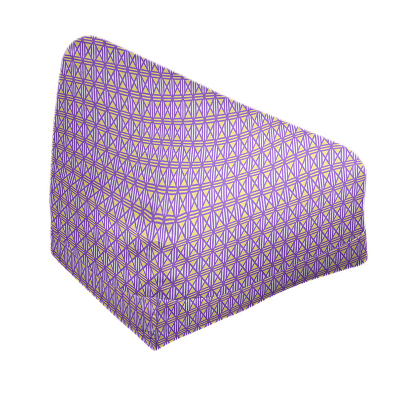 Petite chaise à sacs à billes & Leffel, Pas de bourre, Mauve / jaune, H 120 po x L 2 po x P 60 po