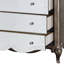 Commode antique à finition champagne