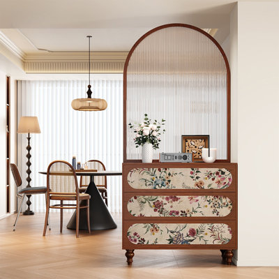 French  tempered glass screen cabinet