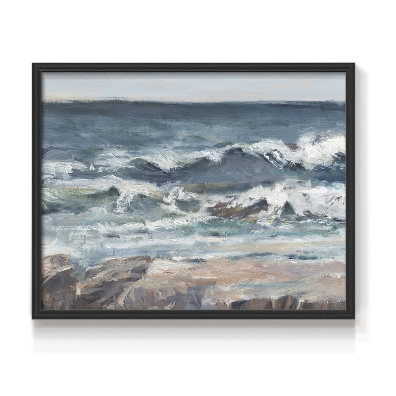 «Ocean Breakers II», reproduction encadrée, H 11 po x l 14 po, Black