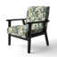 Chaise d'appoint florale Cobalt-6885869