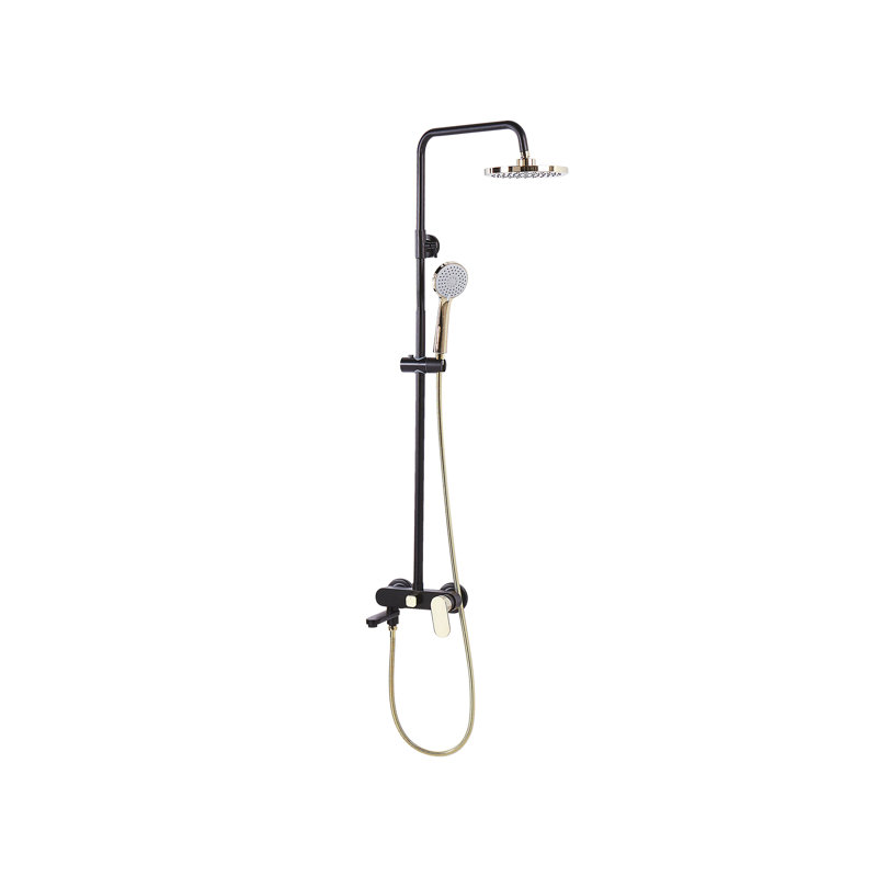Milsom Thermostatic Shower with Dual Shower Head, Black