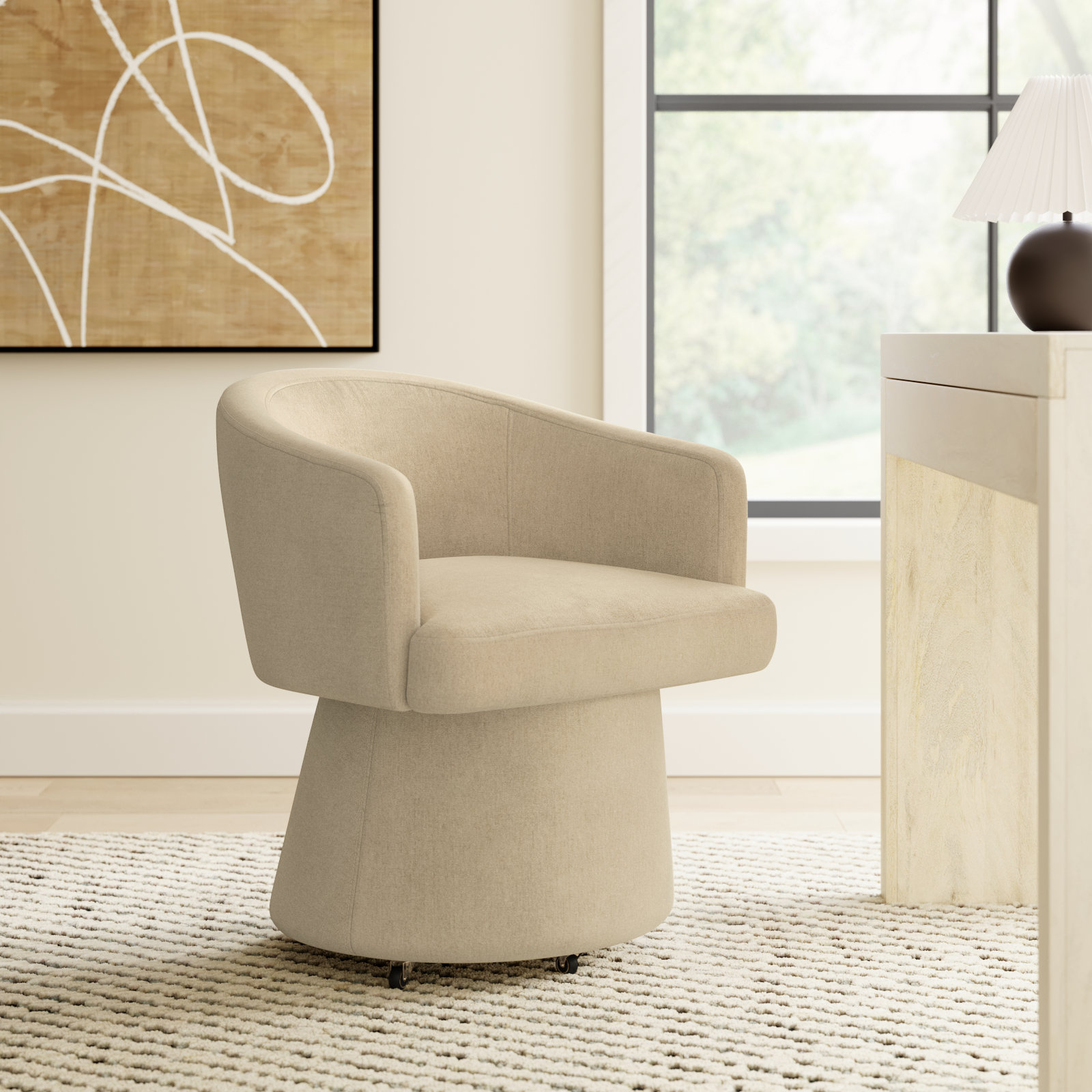 Chadbourn Office Chair, Beige