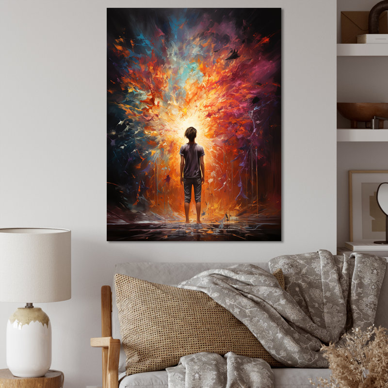 Médiation, sensibilisation transcendantale - Impression, Toile tendue, H 32 po x l 16 po x P 1 po