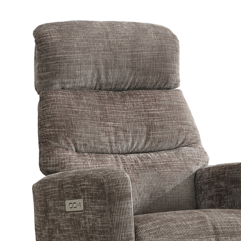 Chandani 68cm Wide Swivel Standard Recliner, Brown