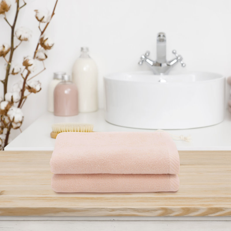 Midweight Fingertip Towel, Blush