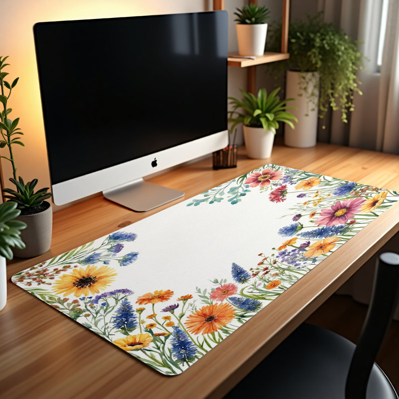 Polyester Desk Pad, 14.4x12.1