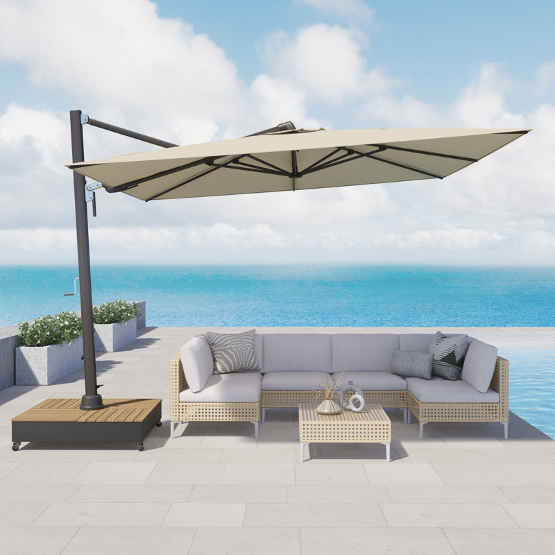 24 rib patio umbrellas 10Ft. Table Umbrella With Led Lights 10' X 10' PAIR of 20