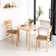 Emalie 29.5" Square Solid Wood Dining Table