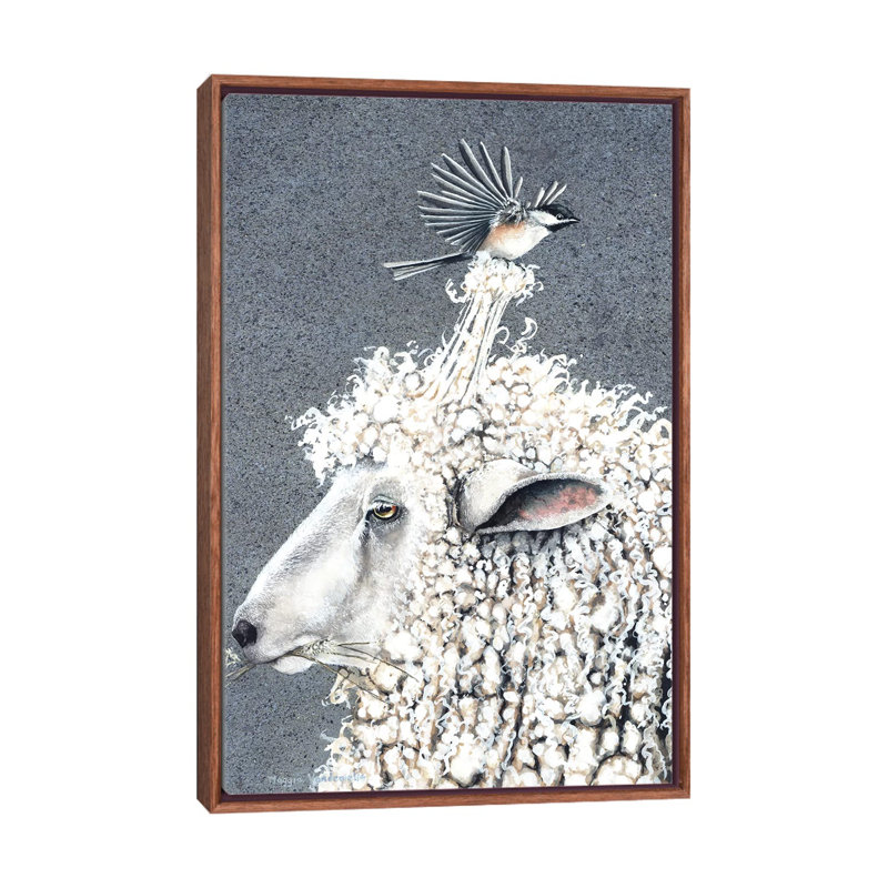 Reproduction d’art, "The Heist" par Maggie vandewalle, H 26 po x l 18 po x 1,5 po, Toile avec cadre en bois brun classique