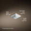 Verticyl Vitreous China Square Undermount Bathroom Sink with Overflow-234480804