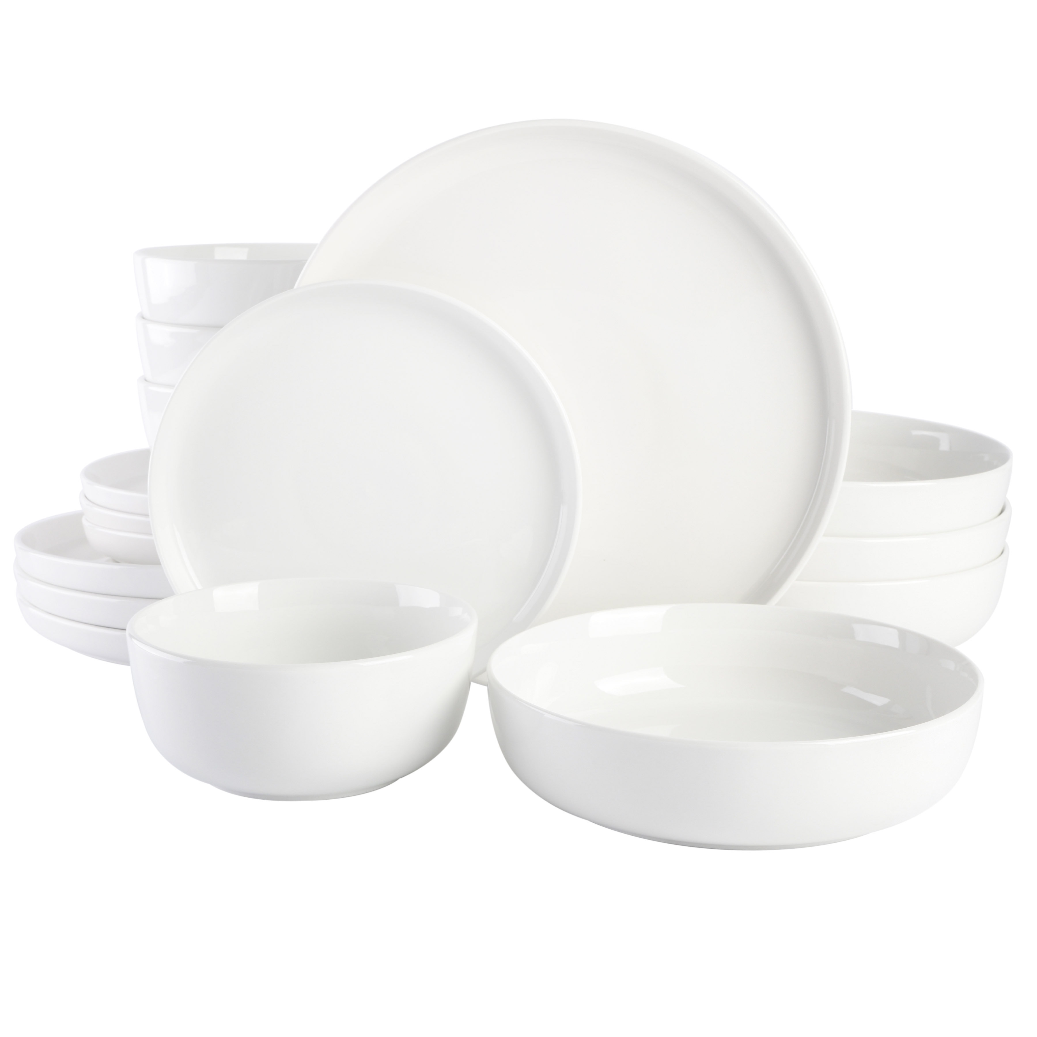 Gibson Home Oslo 16 Piece Dinnerware Set - White