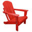Chaise Adirondack pliable rouge 