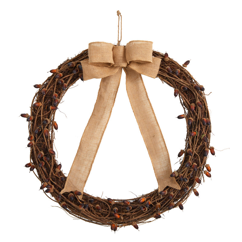 Faux Acorn 30'' Wreath